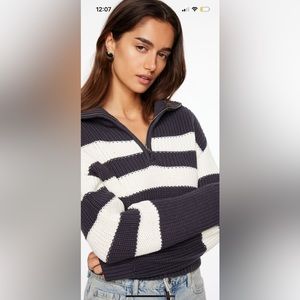 Dynamite half zip sweater